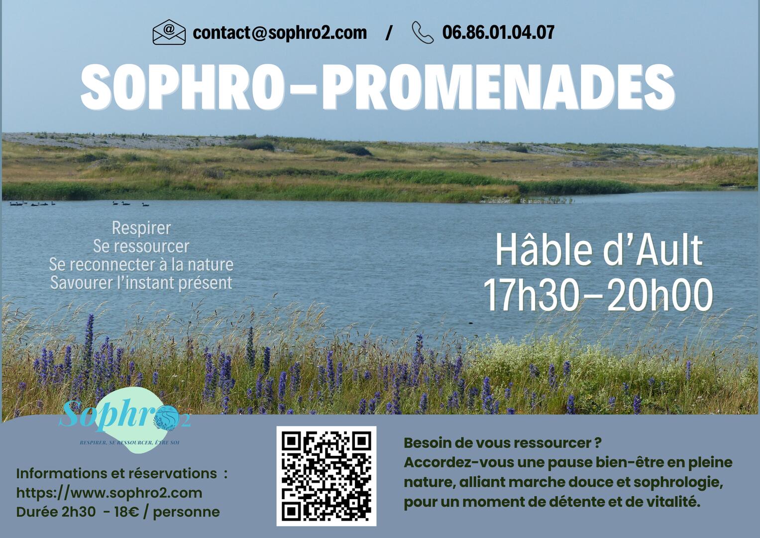 Informations et réservations : https://www.sophro2.com Durée 2h30 - 18€ / personne - 2