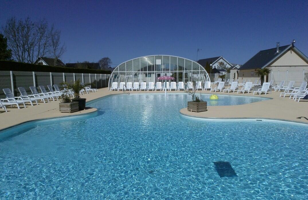 Camping le Royon_piscine vue lagon_Fort mahon_Somme_Picardie