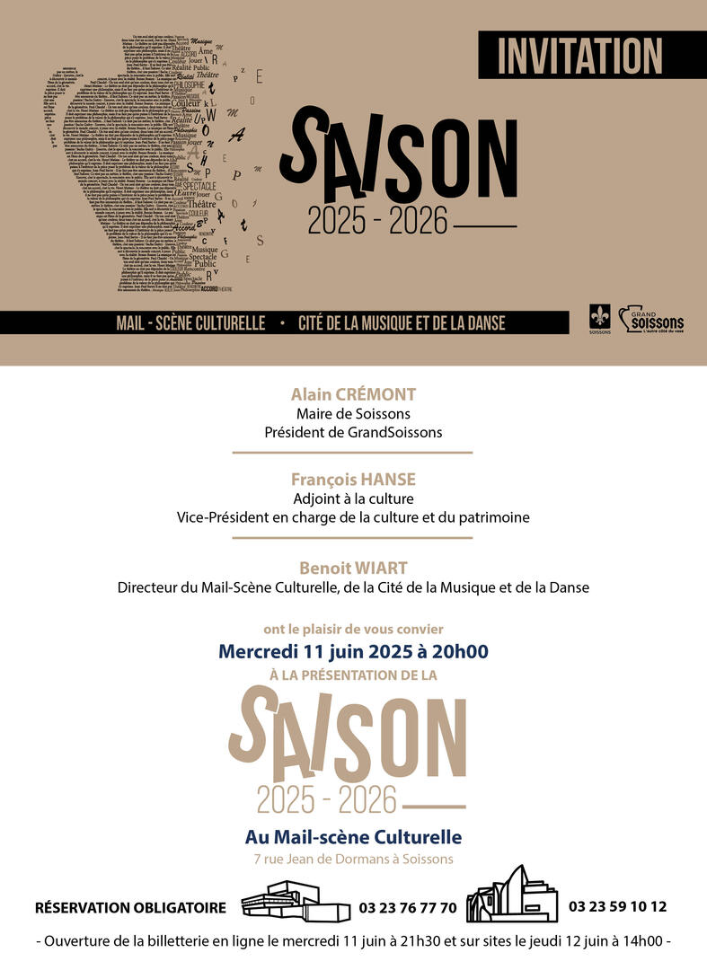 INVITATION PRESENTATION DE SAISON 25-26