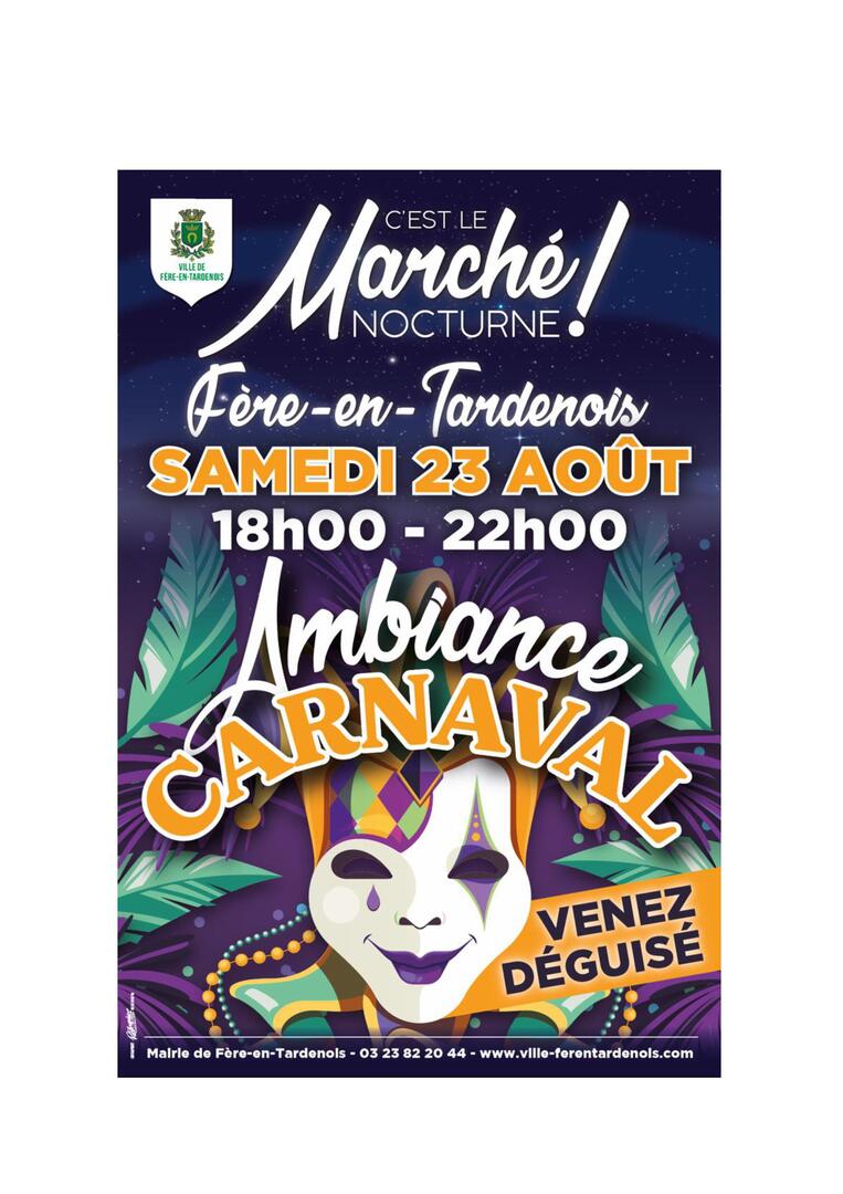 MAIRIE 2025 Proposition Affiche du marché d'Août