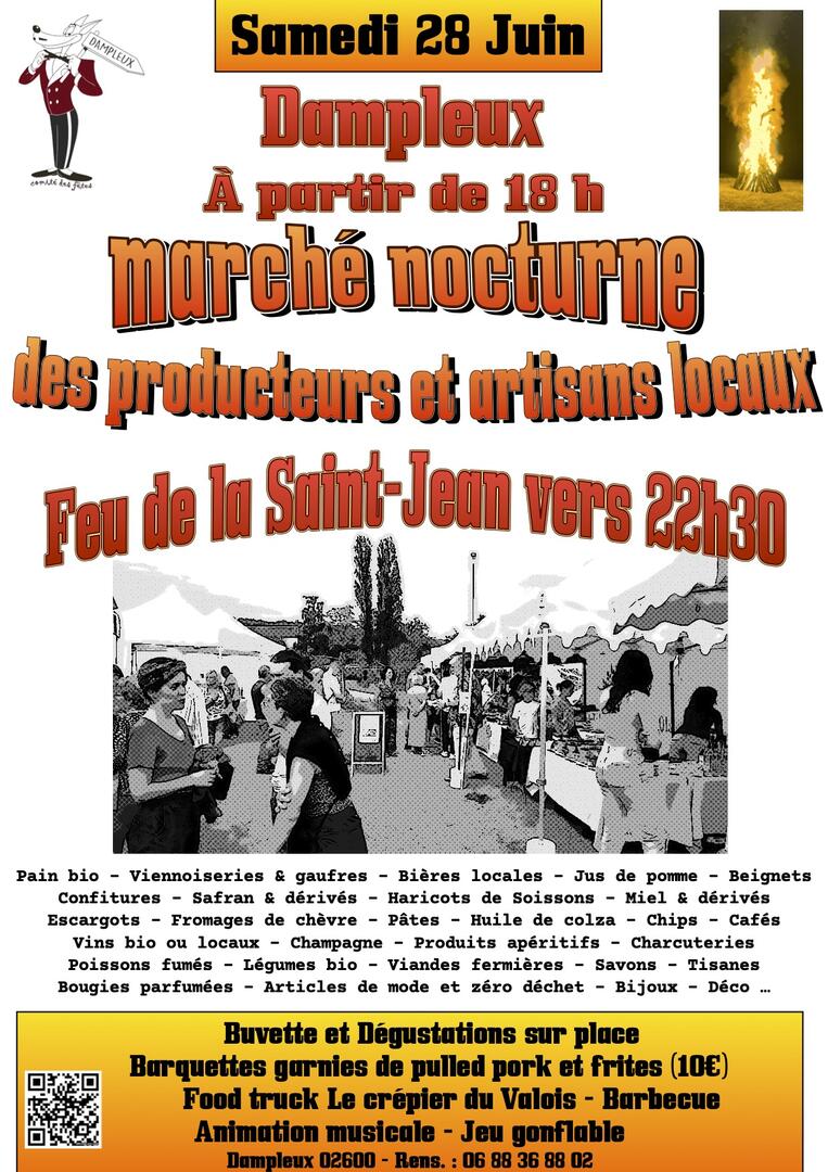 Marché nocturne 2025 à Dampleux