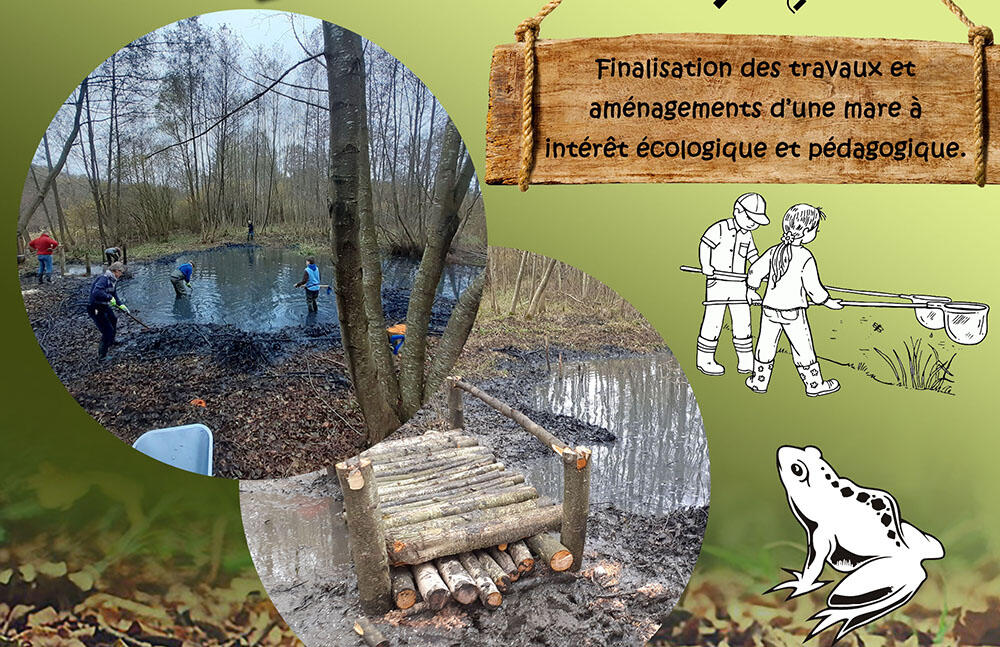 Chantier nature mare < Neuville-sur-Ailette II < Aisne < Hauts-de-France