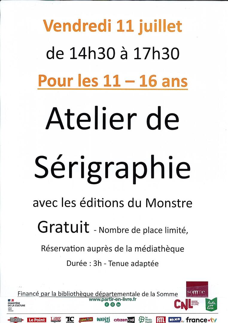 Atelier sérigraphie