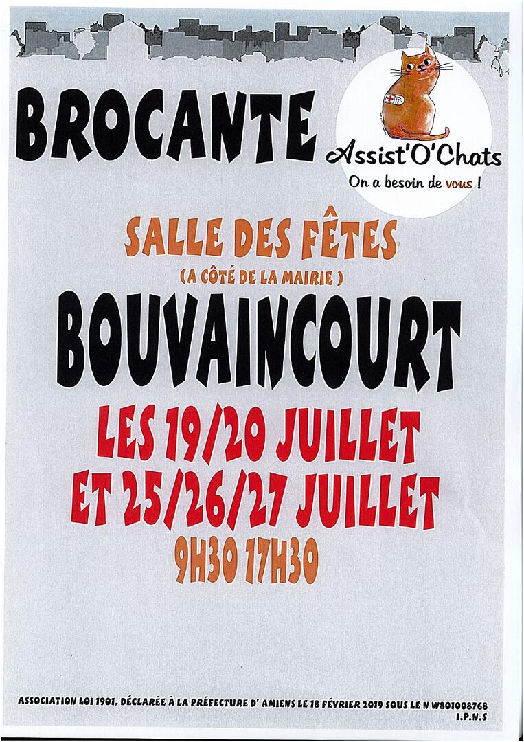 Affiche brocante bouvaincourt