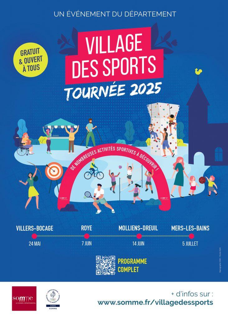 Affiche village des sports tournée