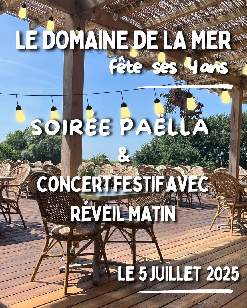 concert domaine de la mer le 5 juillet
