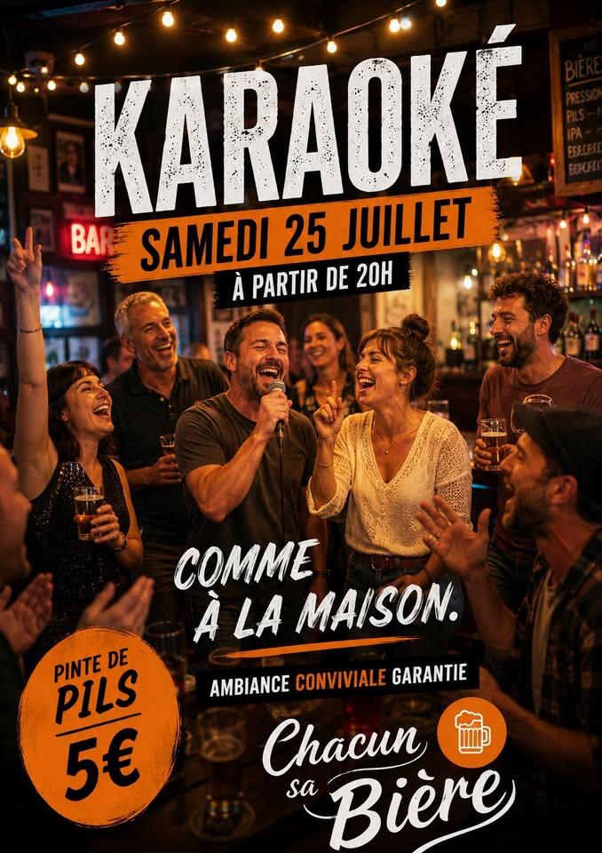 karaoké chacun sa bière