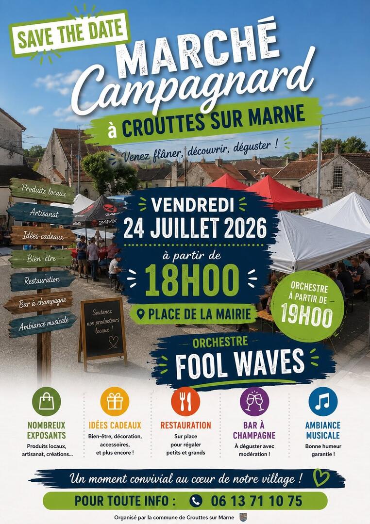 marché campagnard Crouttes