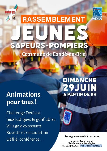 rassemblement de jeunes sapeurs-pompiers