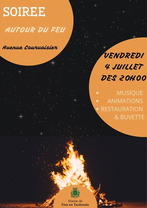 soirée autour du feu