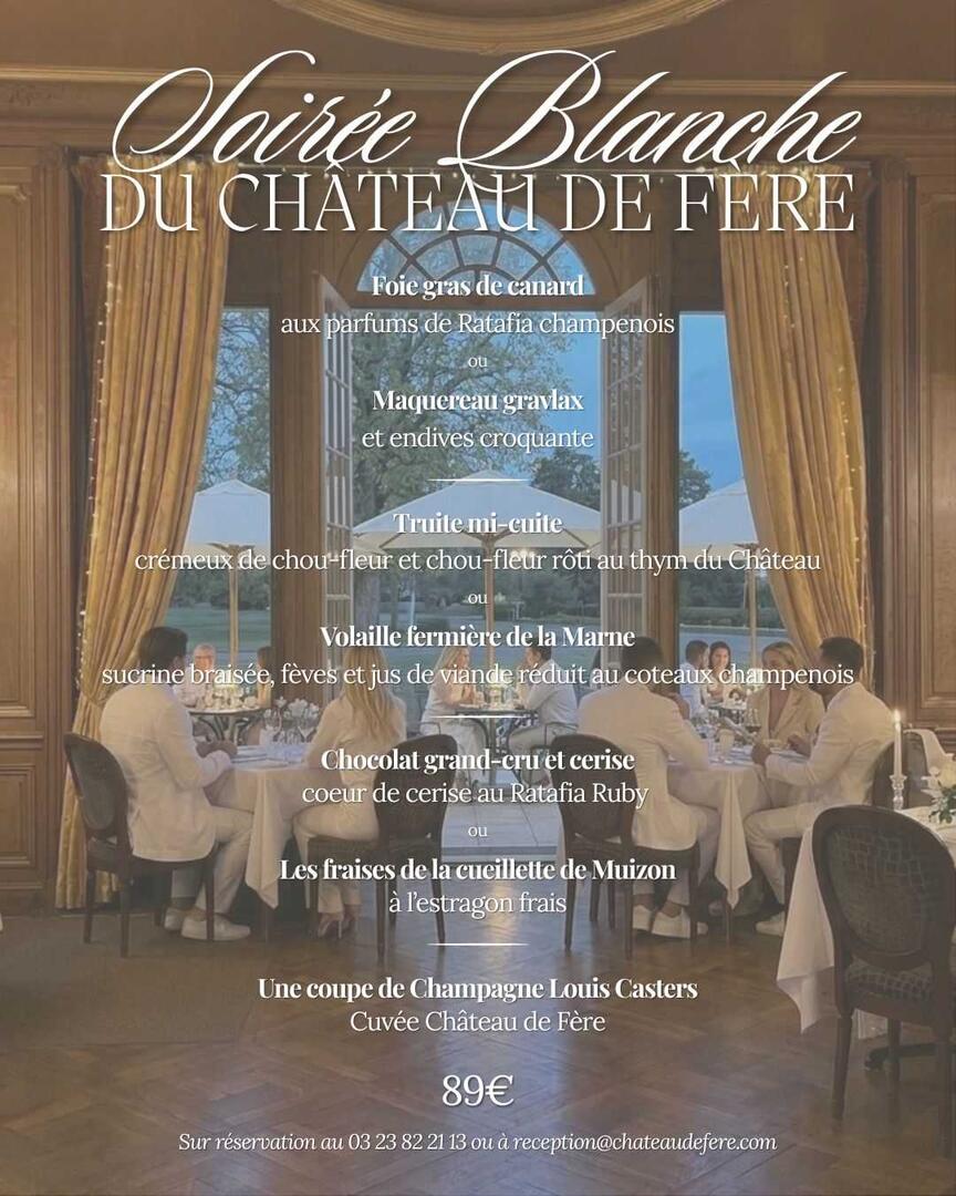 soirée blanche au chateau de fere