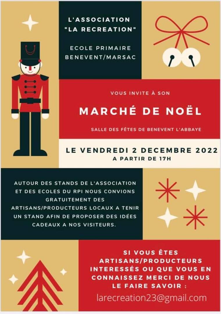 Marché de Noël du RPI BENEVENT MARSAC_1