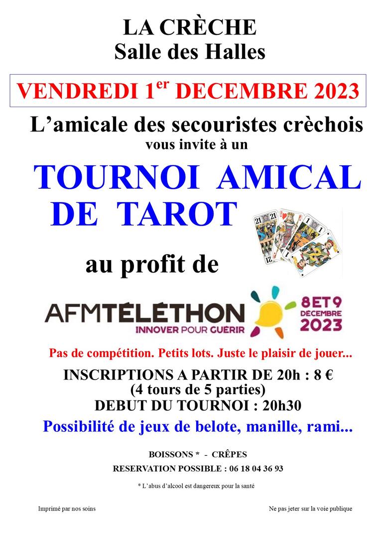 Tournoi amical de tarot