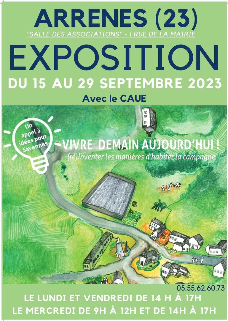 Exposition ARRENES du 15 au 29-09-2023