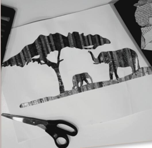 créatif noir et blanc