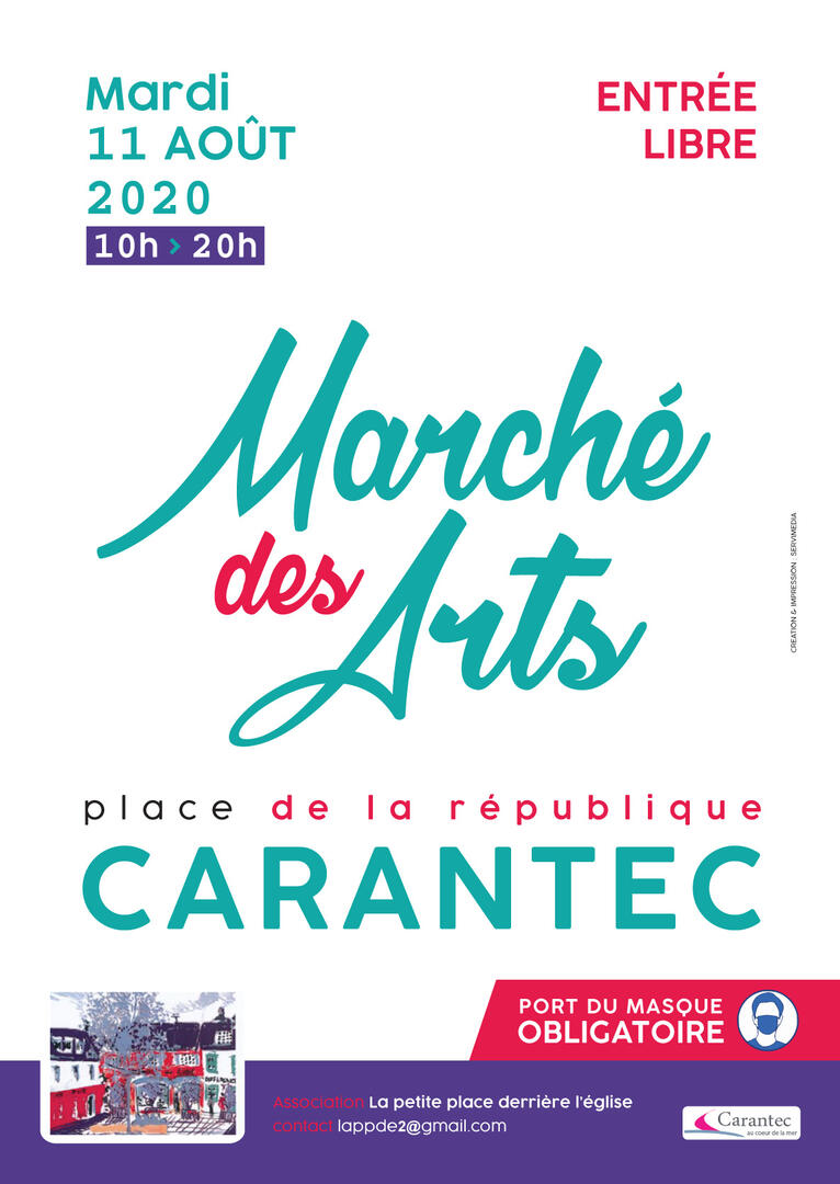 Marché des arts 2020-affiche-A3-Août