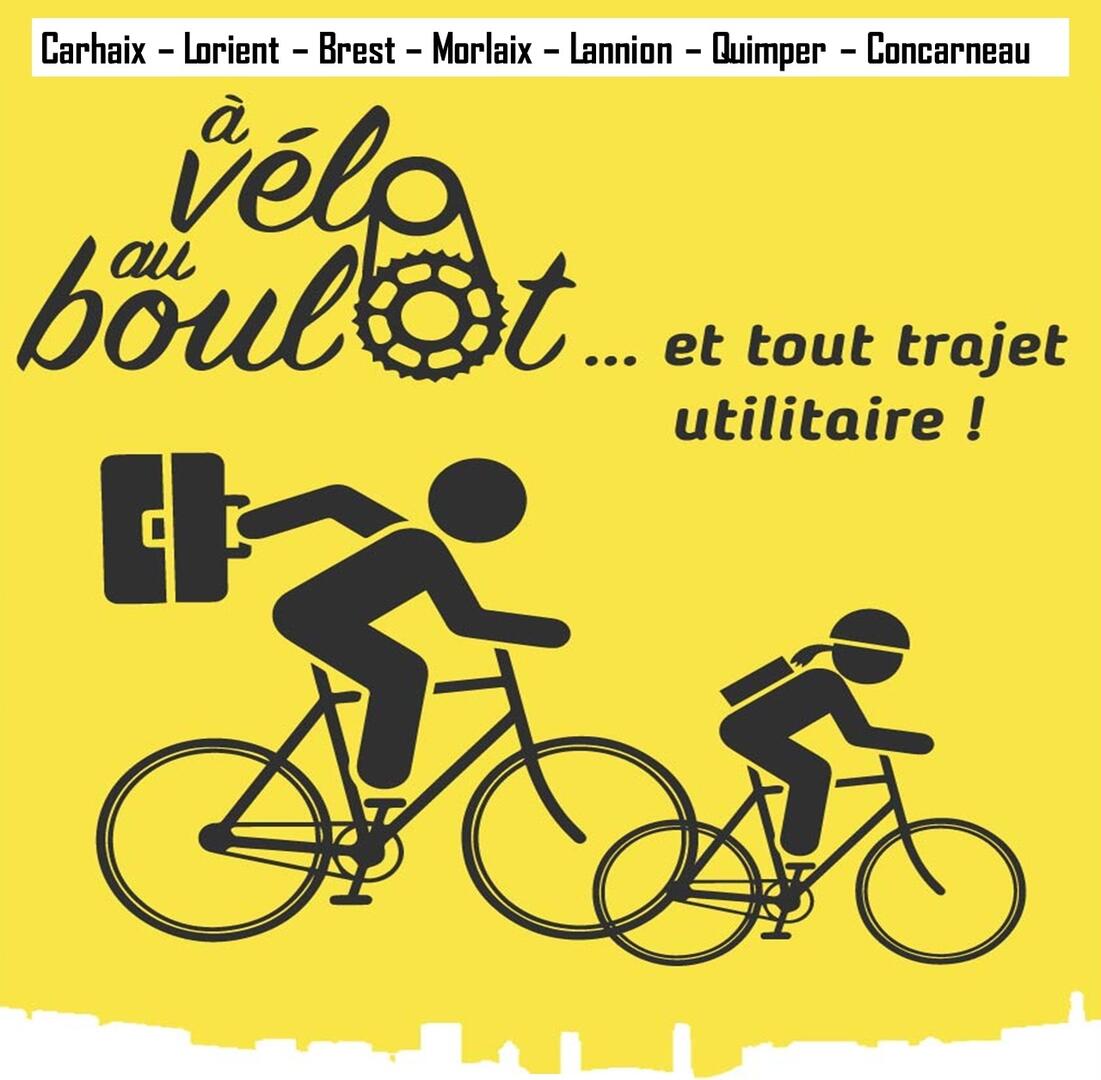 A vélo au boulot - affiche - Carhaix 2021Vers TS
