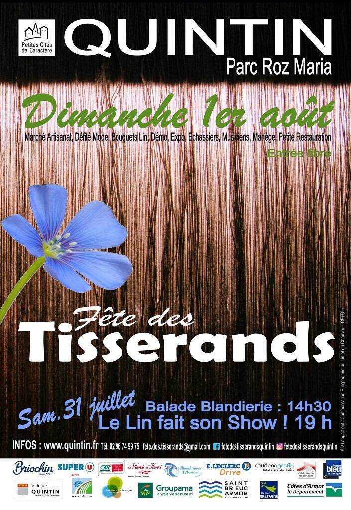 AFFICHE FETE TISSERANDS 2021 QUINTIN S