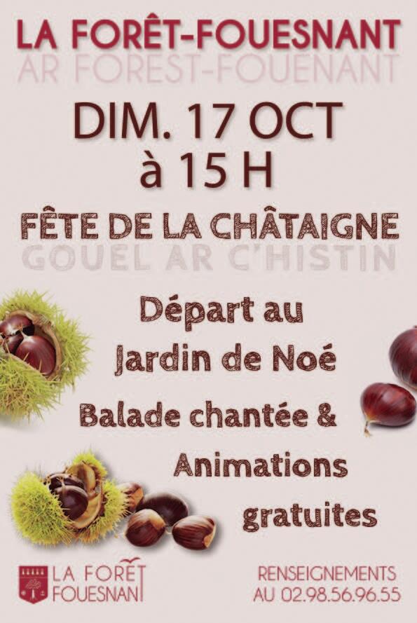 Affiche Fête de la chataigne 2021