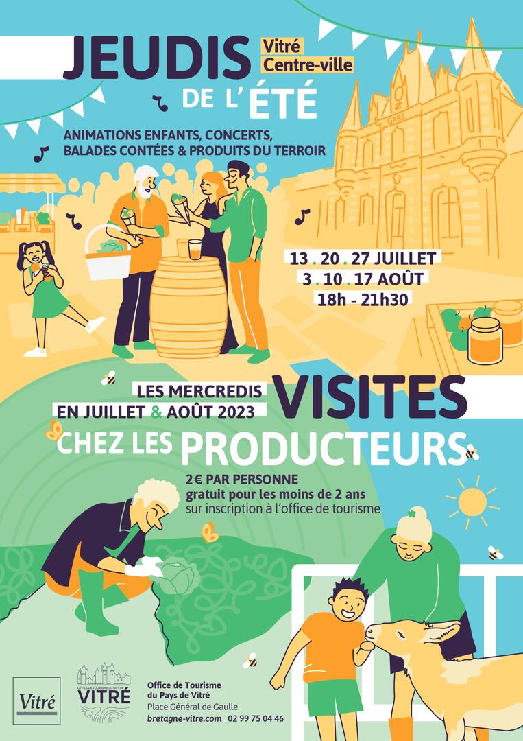 Affiche Visites Producteurs 2023 ©Office de Tourisme du Pays de Vitré