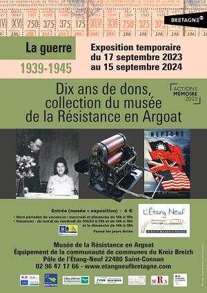 Affiche exposition 10 ans de dons - petite