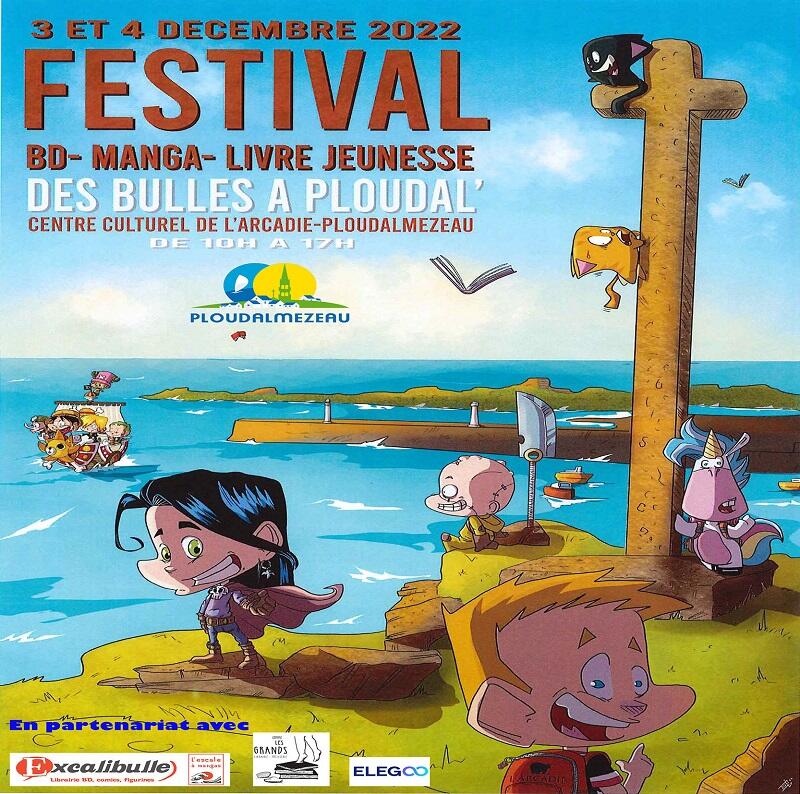 Affiche festival BD avec partenaires carré
