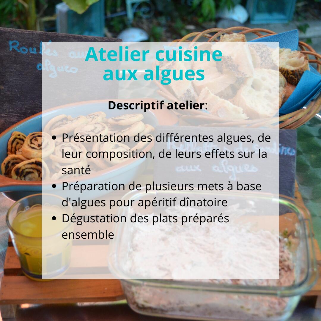 Atelier cuisine aux algues