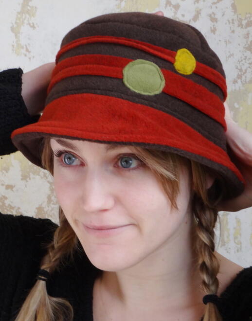 Chapeau bulle choco et brique