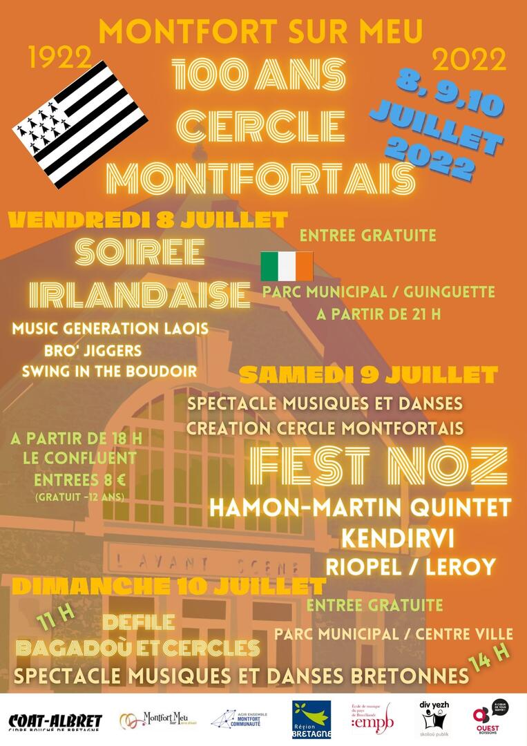 FESTIVAL DES 100 ANS DU CERCLE MONTFORTAIS