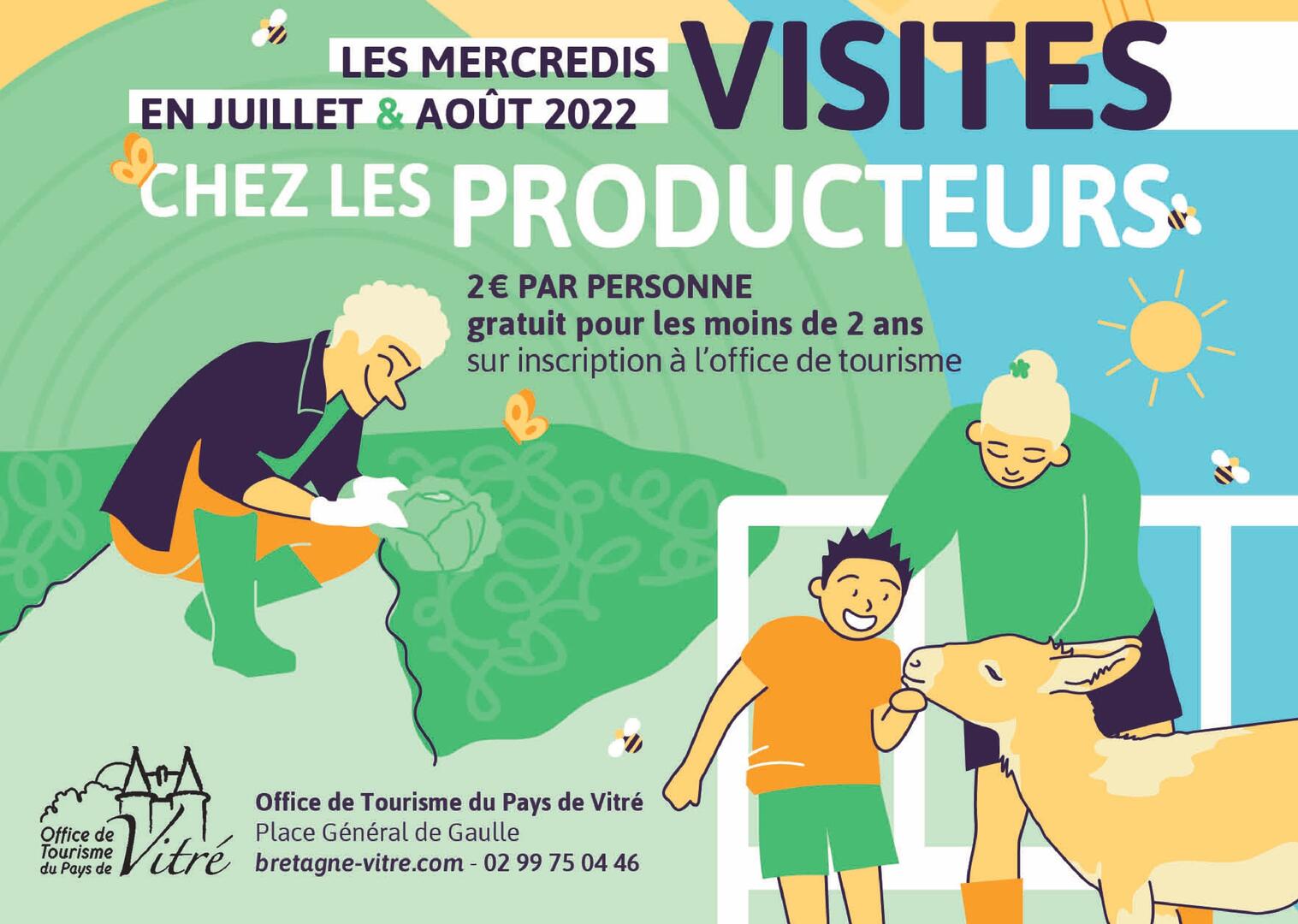 Flyer Visites Producteurs - Pays de Vitré Tourisme