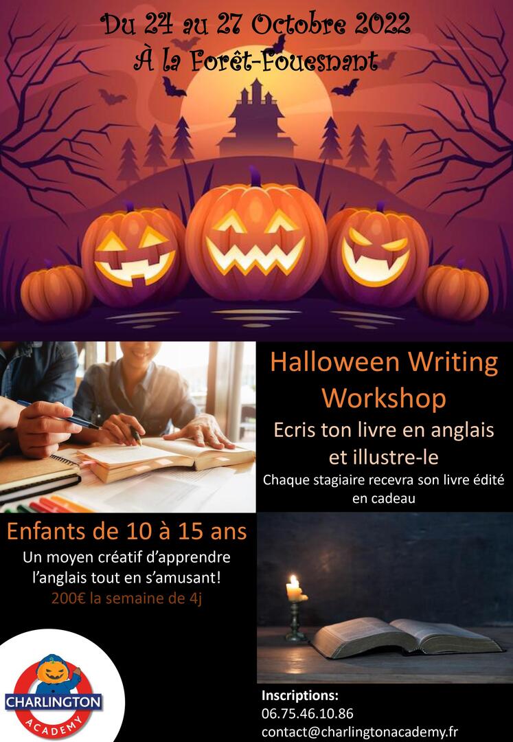 Affiche Halloween Writing Workshop