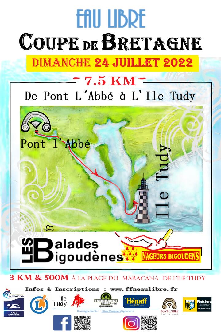Pont-l'Abbé - Île-Tudy - Course de nage en eau libre - Bigoudenjoy
