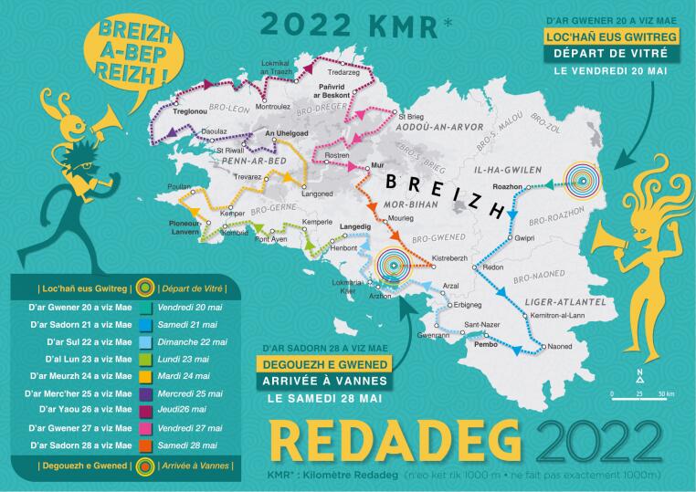 Parcours Redadeg 2022