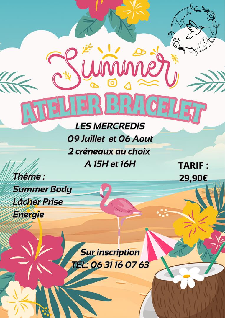 Pink Blue Summer Beach Party Poster