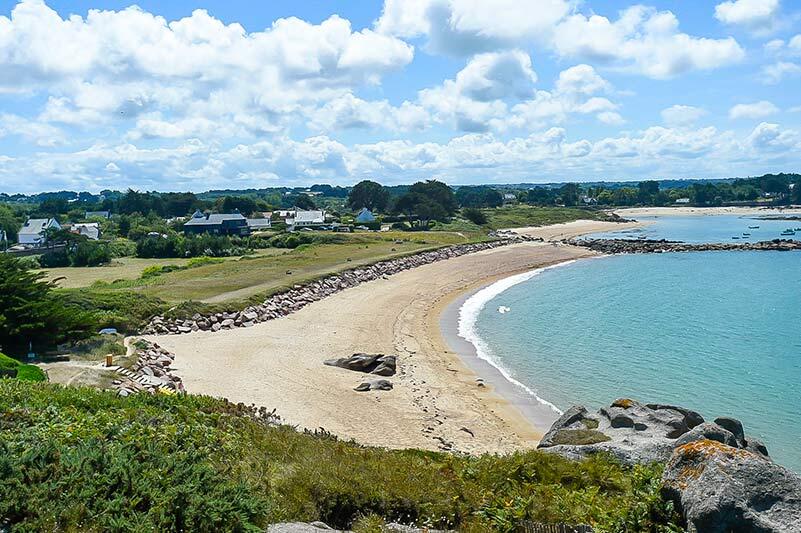 Plage de la grève rose