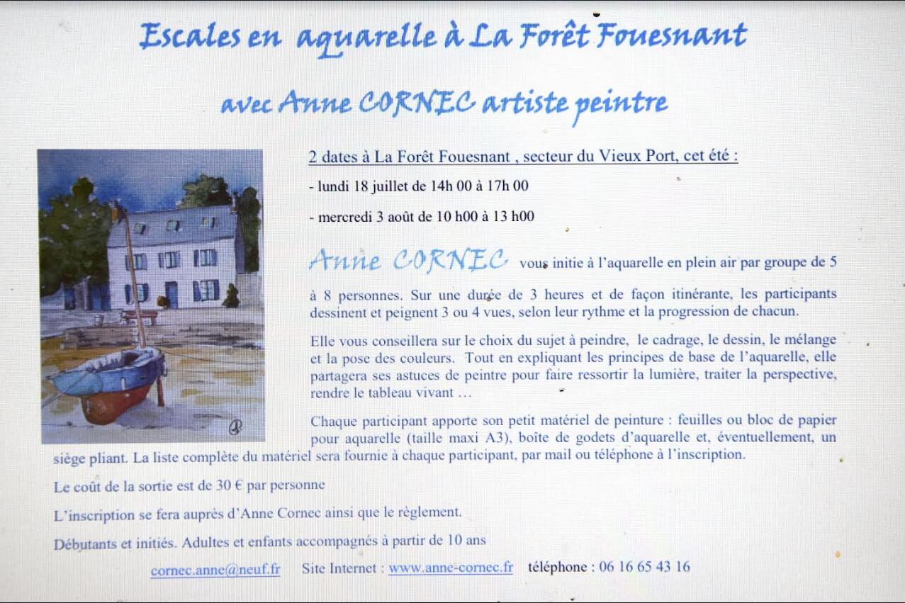 Stage peinture Anne Cornec
