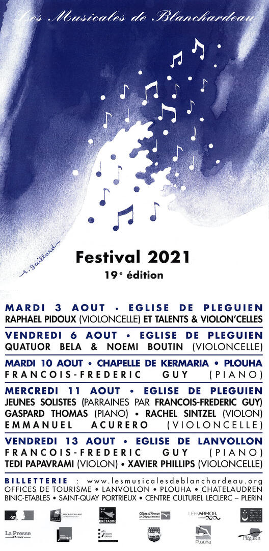 affiche Musicales de Blanchardeau 20 21