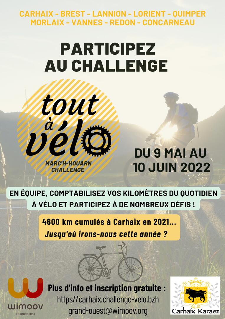 affiche TOUT A VELO CARHAIX 2022