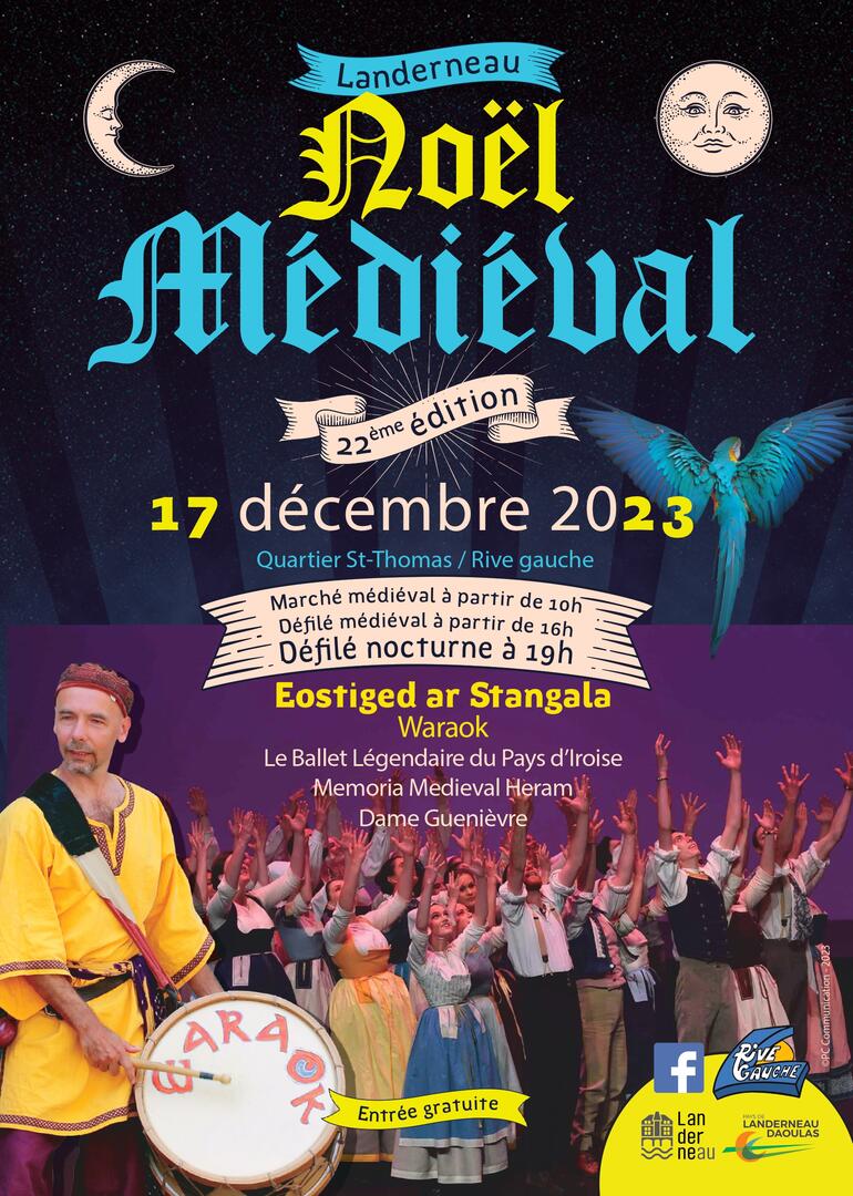 affiche noel médiéval 2023