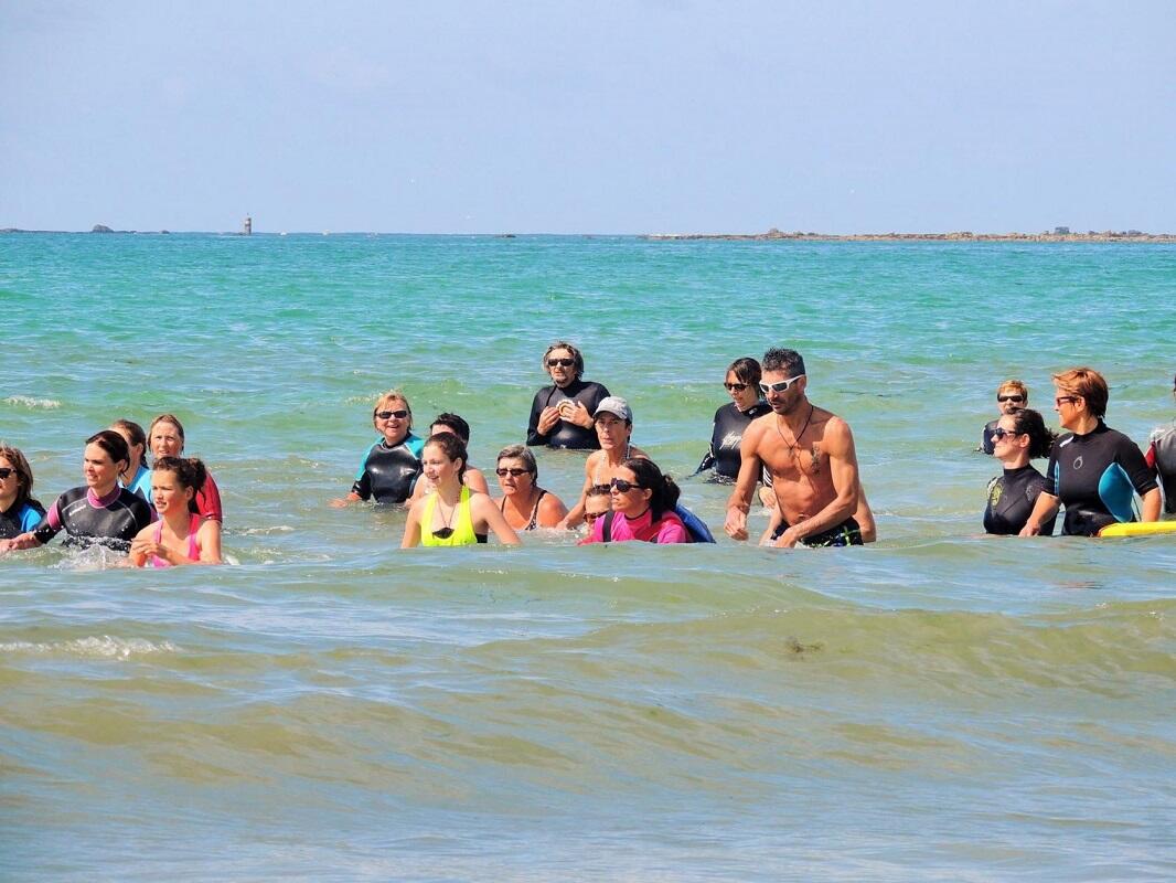 Marche aquatique en mer - Guilvinec - Pays Bigouden - Bigoudenjoy