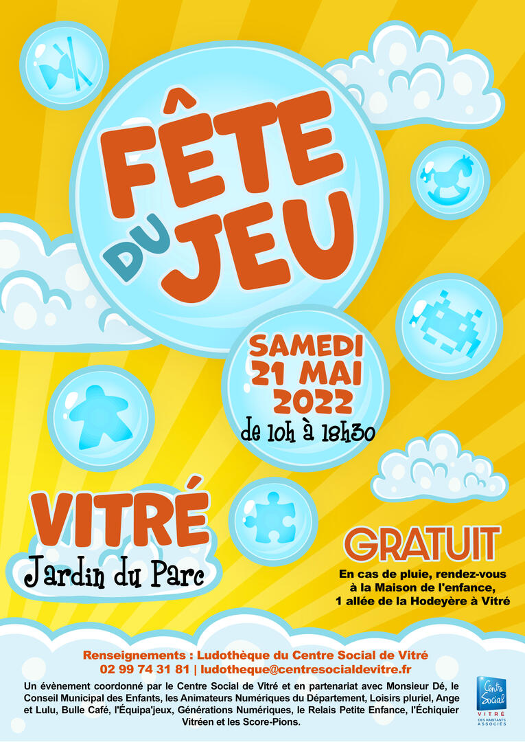fete du jeu - jardin du parc - 21 mai