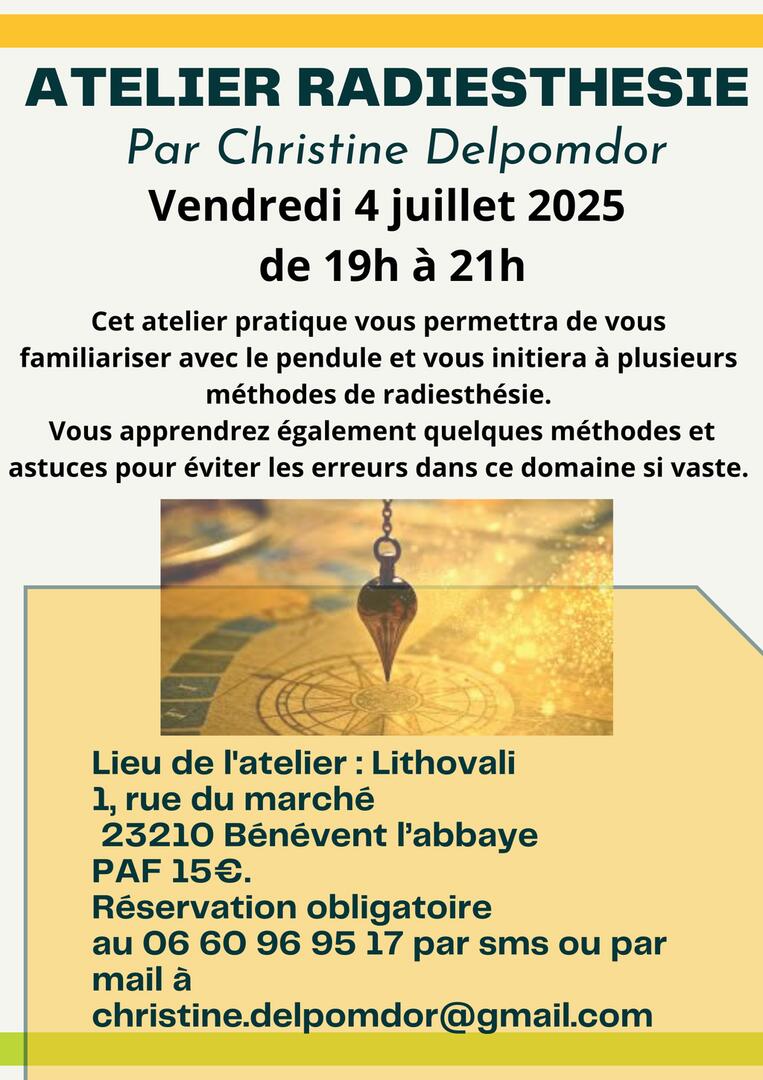 Atelier Radiesthesie