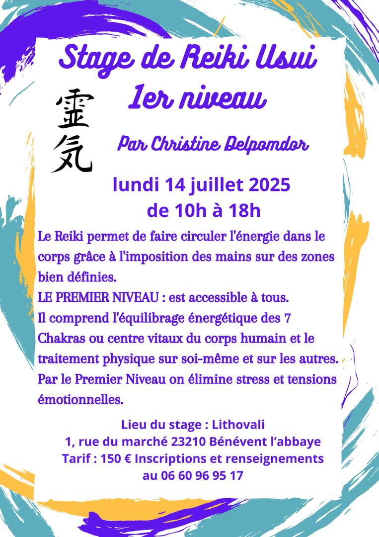 Reiki 1er niveau