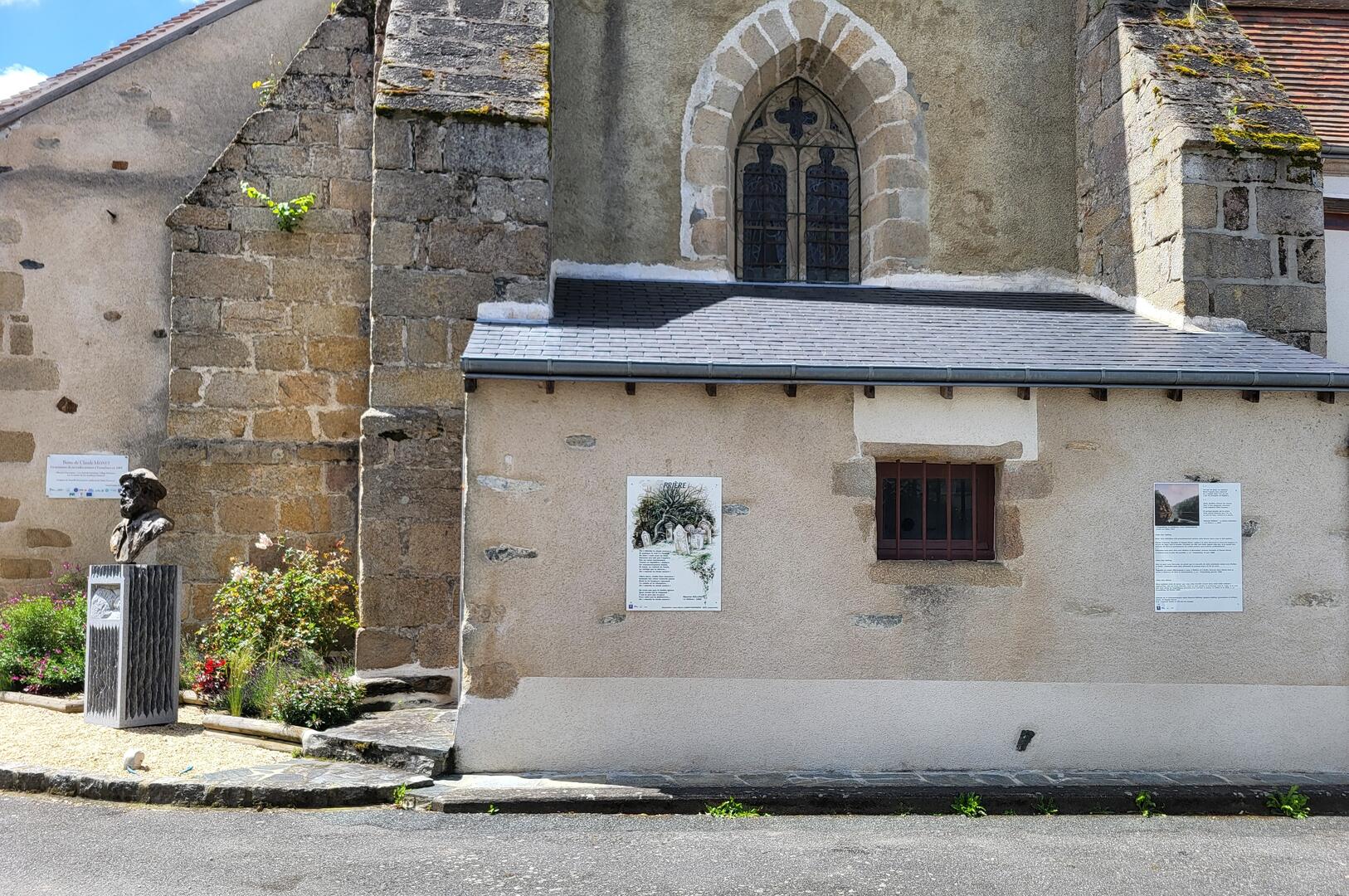 2 panneaux Village en poésie au chevet de l'église