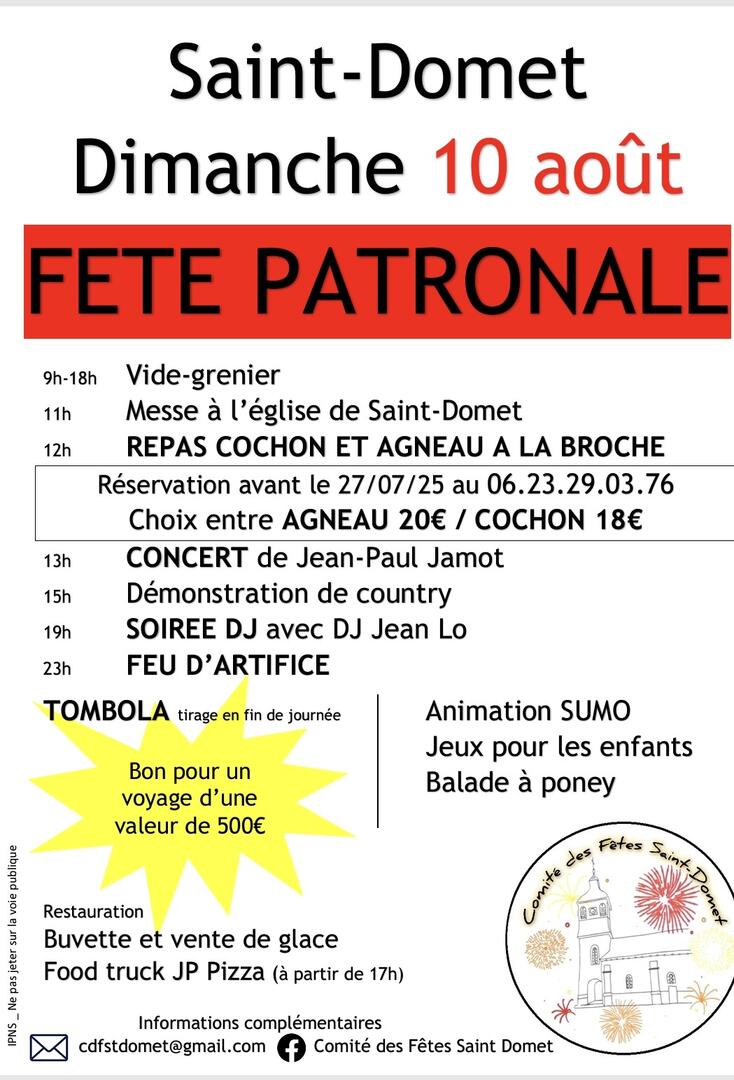 2025 08 10 Fête patronale Saint-Domet