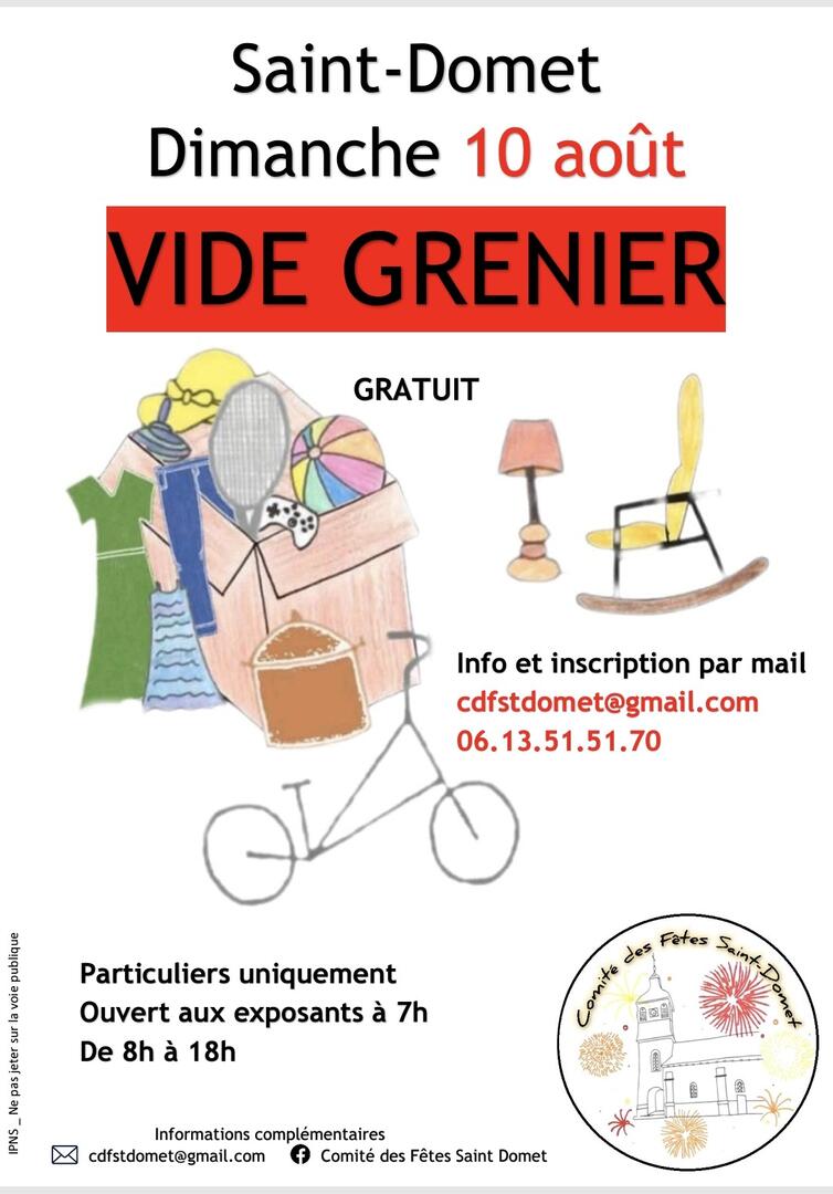 2025 08 10 Vide grenier Saint-Domet