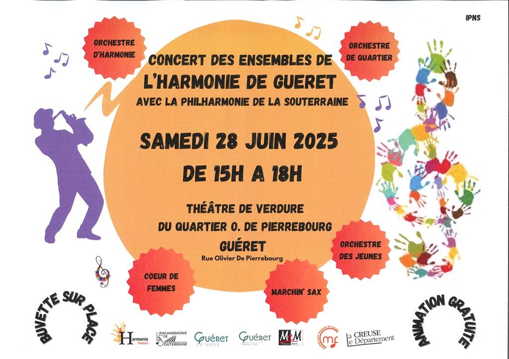Concert des ensembles de l'Harmonie de Guéret