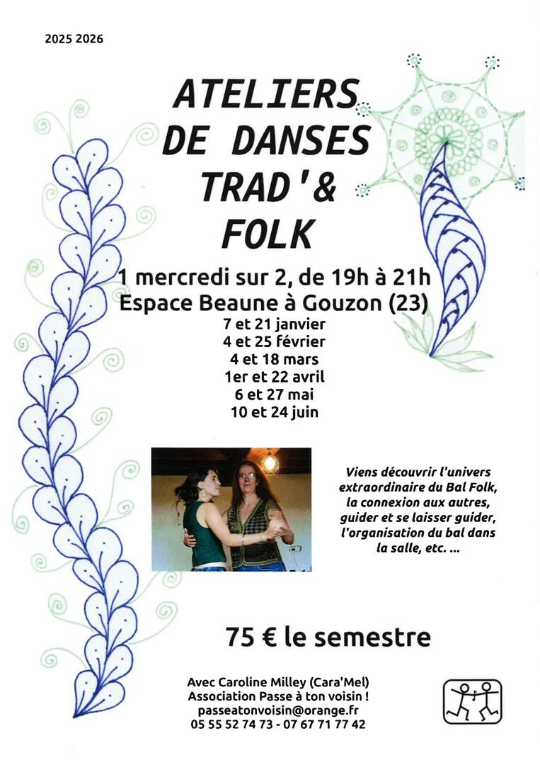 Ateliers de danses trad& folk