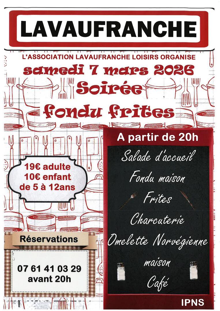 Soirée fondu frites