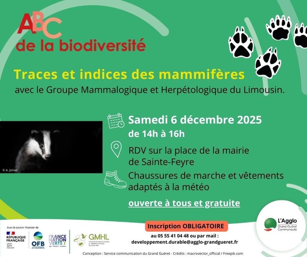 AUTOMNE 2025 - Animations biodiversité